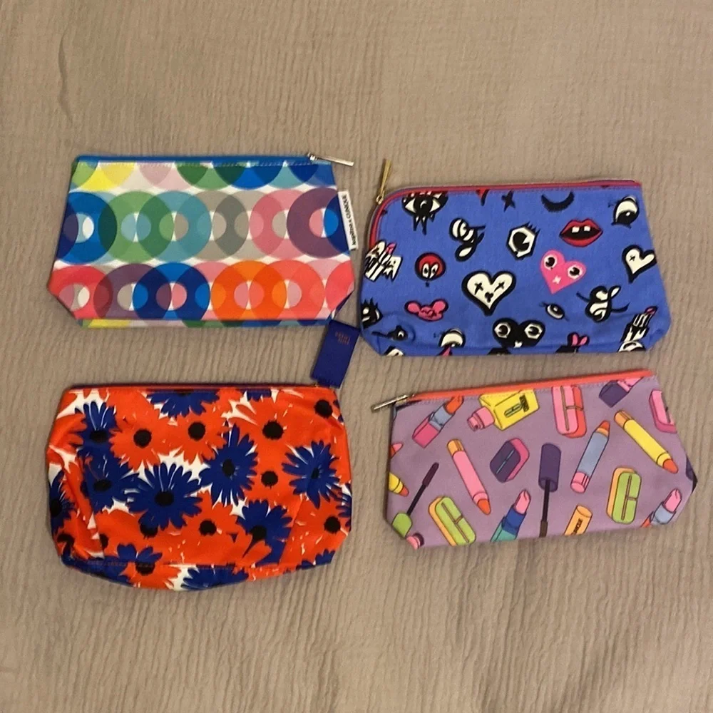 ESTEE LAUDER & CLIINIQUE COSMETICS POUCH/ BAGS. Set 4 pieces. New